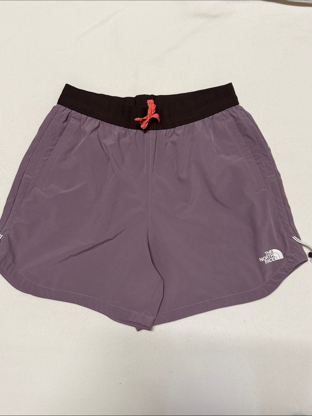The North Face Lavender Running Shorts with Black Waistband
